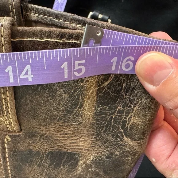 Frye Harness 12R Moto Leather Boots 77309 CHOCOLATE BROWN Women’s Sz 8.5 - Picture 9 of 9